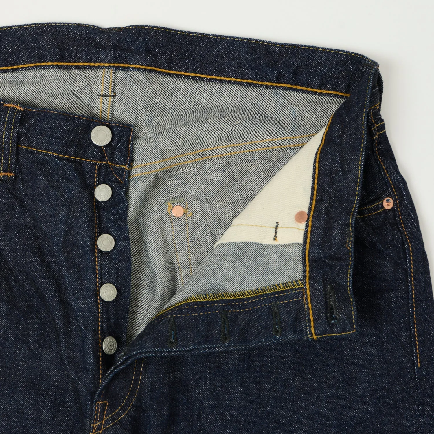 FULLCOUNT 1904 Five Pocket Denim Shorts - One Wash sold by Son of a Stag product image thumbnail 4
