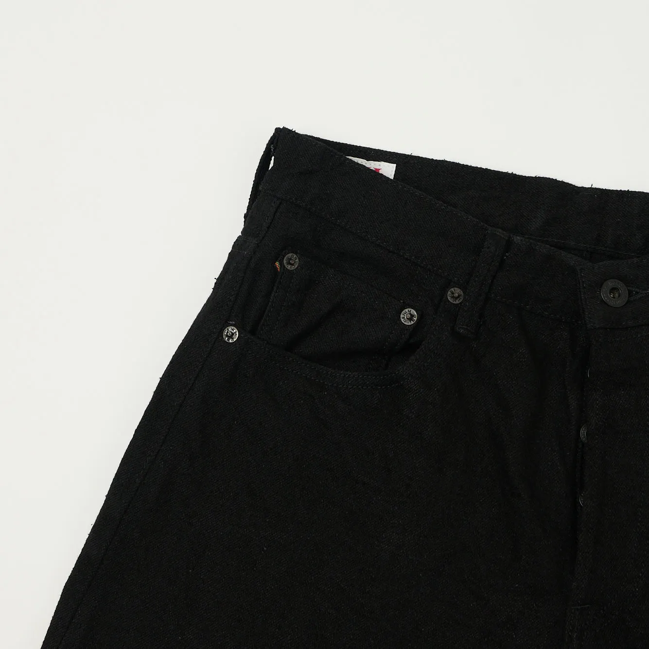 ONI Denim 222-CCDBKBK 'Crushed Concrete Denim' 15oz Extra Wide Straight Jean - Black sold by Son of a Stag product image thumbnail 4