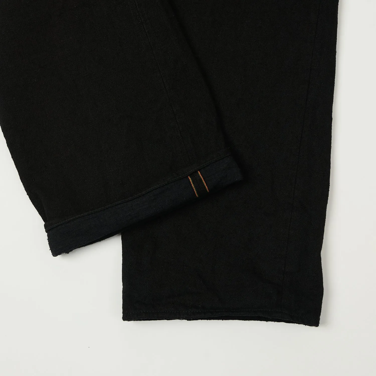 ONI Denim 222-CCDBKBK 'Crushed Concrete Denim' 15oz Extra Wide Straight Jean - Black sold by Son of a Stag product image thumbnail 5