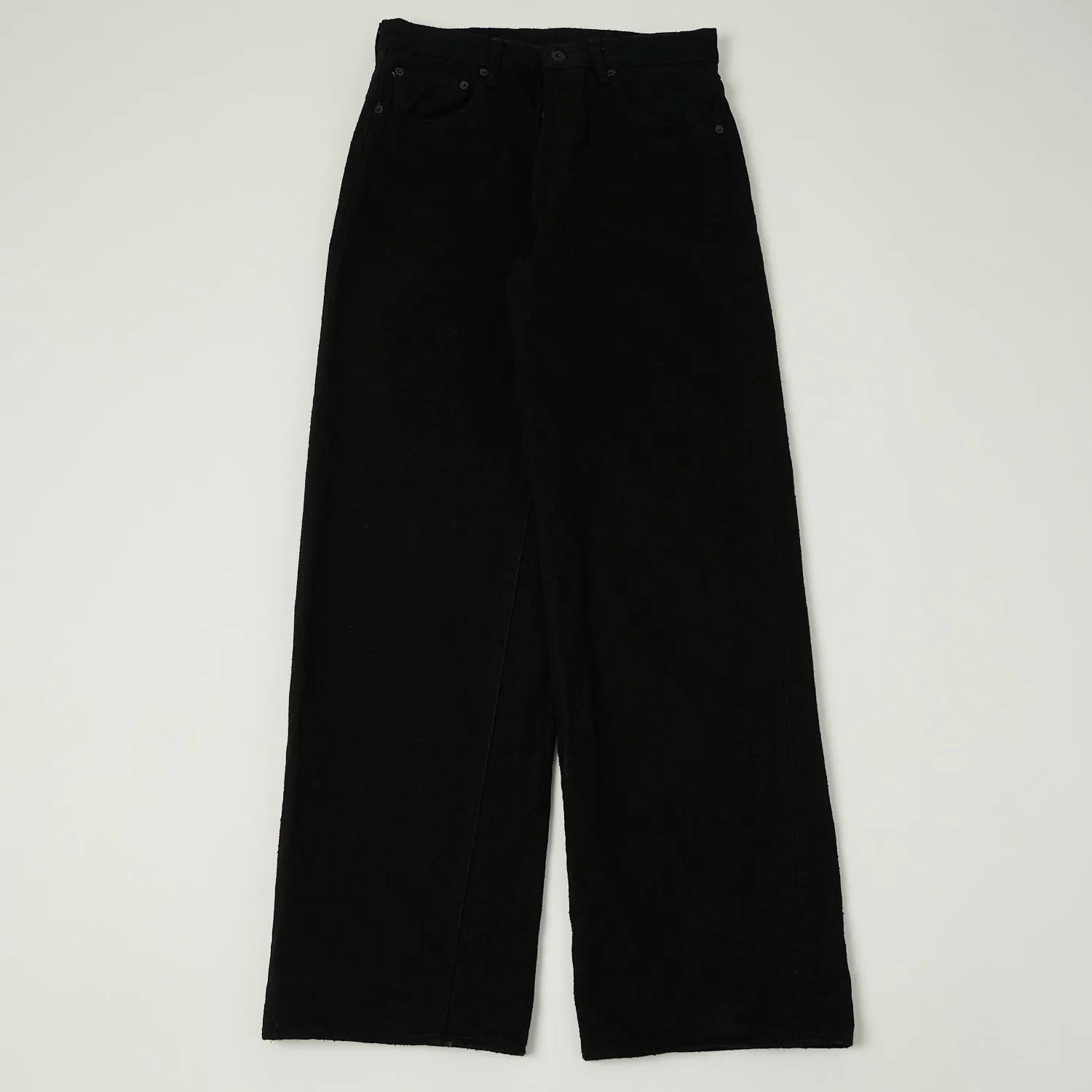 ONI Denim 222-CCDBKBK 'Crushed Concrete Denim' 15oz Extra Wide Straight Jean - Black sold by Son of a Stag