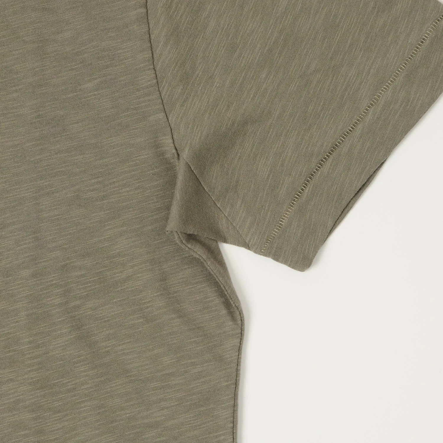 Merz b. Schwanen 'Good Basics' SCT04 Pima Slub Cotton Tee - Vintage Army sold by Son of a Stag product image thumbnail 3