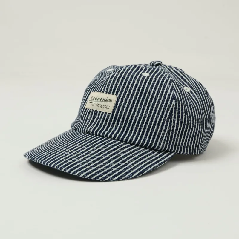 Knickerbocker Pacific Denim Cap - Indigo Stripe sold by Son of a Stag