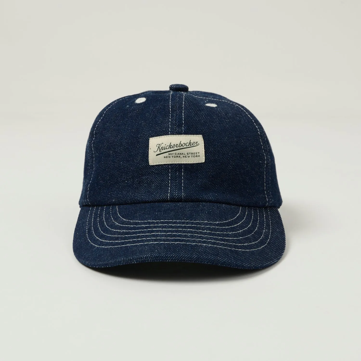 Knickerbocker Pacific Denim Cap - Dark Wash Indigo sold by Son of a Stag product image thumbnail 2