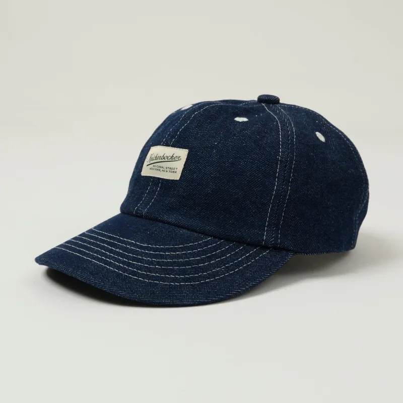 Knickerbocker Pacific Denim Cap - Dark Wash Indigo sold by Son of a Stag