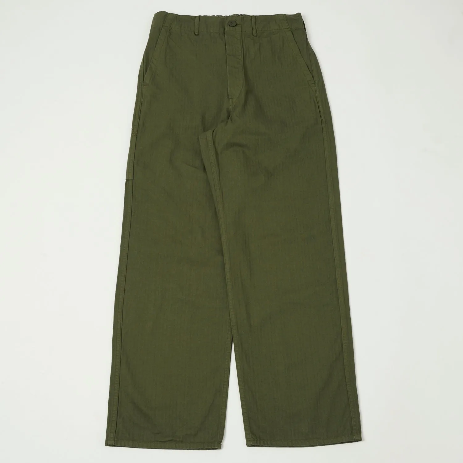 orSlow French Work Pants - Army Green sold by Son of a Stag