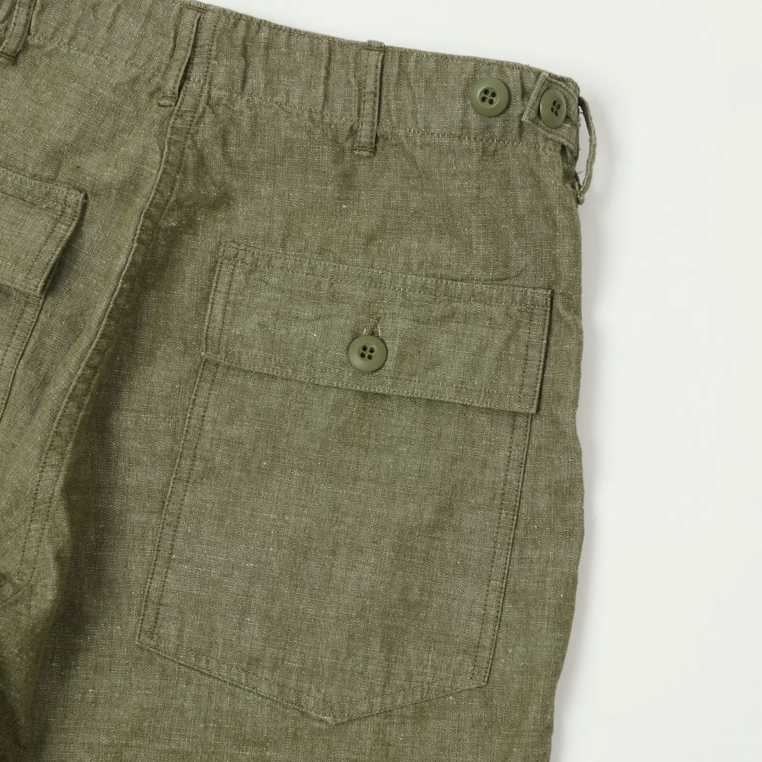 orSlow U.S. Army Chambray Fatigue Pants - Dusty Olive sold by Son of a Stag product image thumbnail 2
