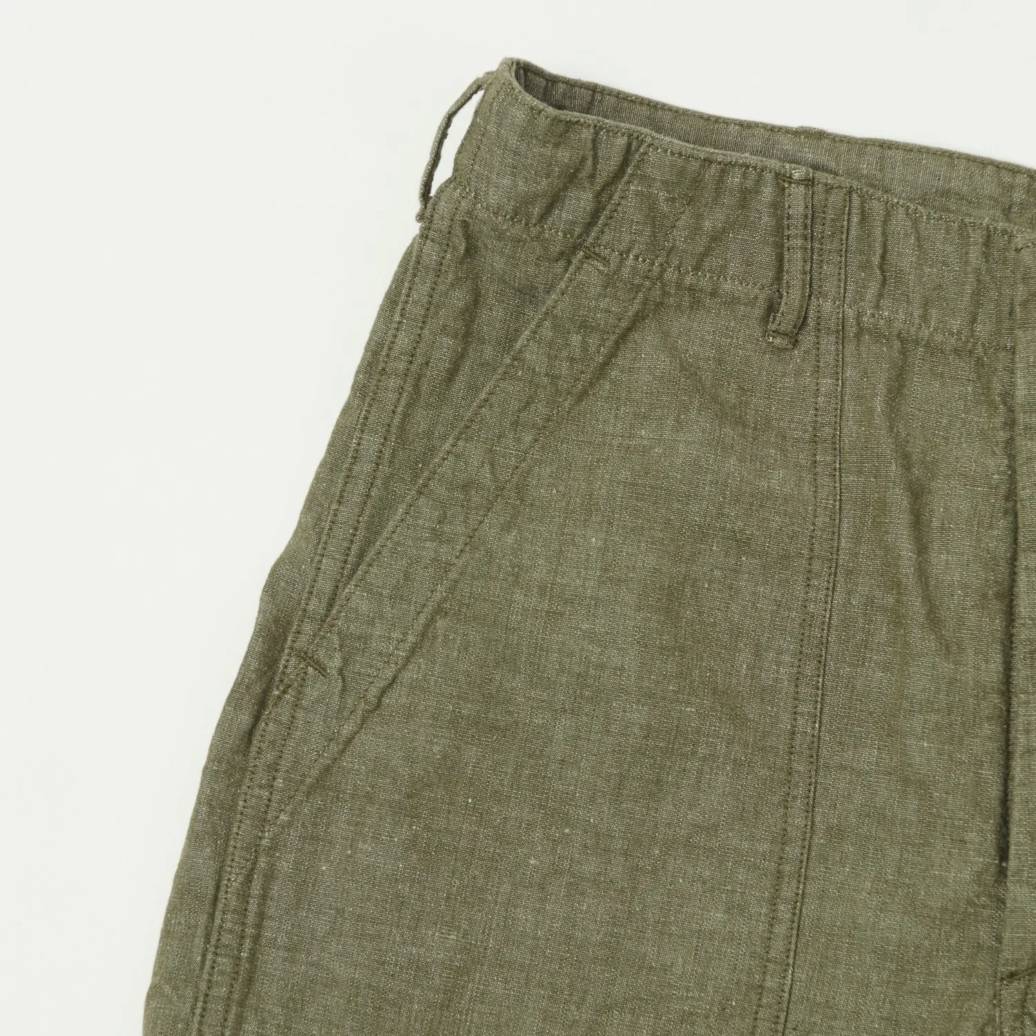 orSlow U.S. Army Chambray Fatigue Pants - Dusty Olive sold by Son of a Stag product image thumbnail 4