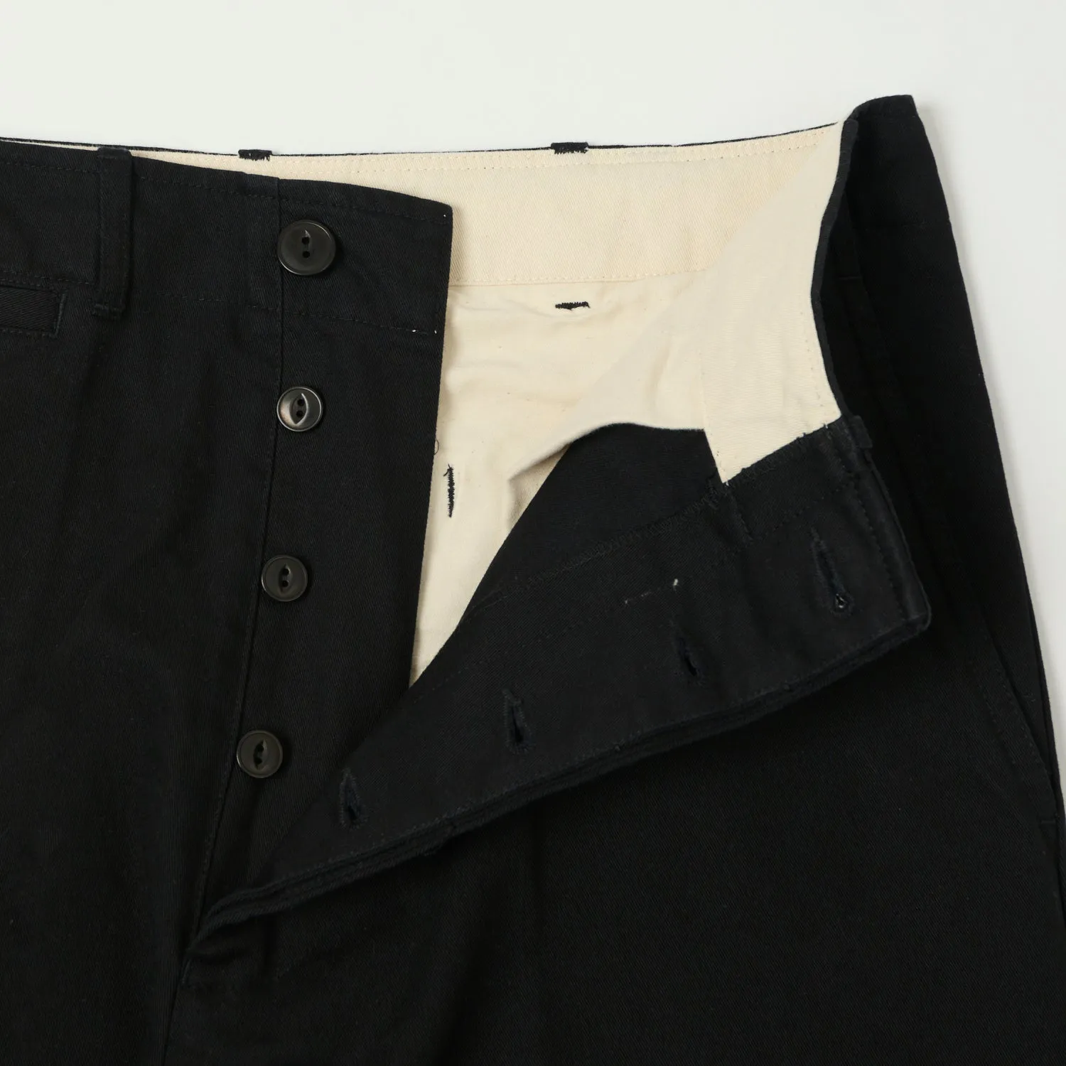 Merz b. Schwanen 'Good Basics' Organic Cotton Twill Chinos - Deep Black sold by Son of a Stag product image thumbnail 4