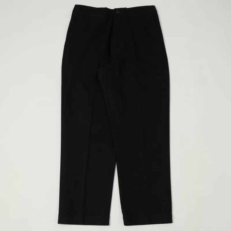 Merz b. Schwanen 'Good Basics' Organic Cotton Twill Chinos - Deep Black made by Merz B. Schwanen