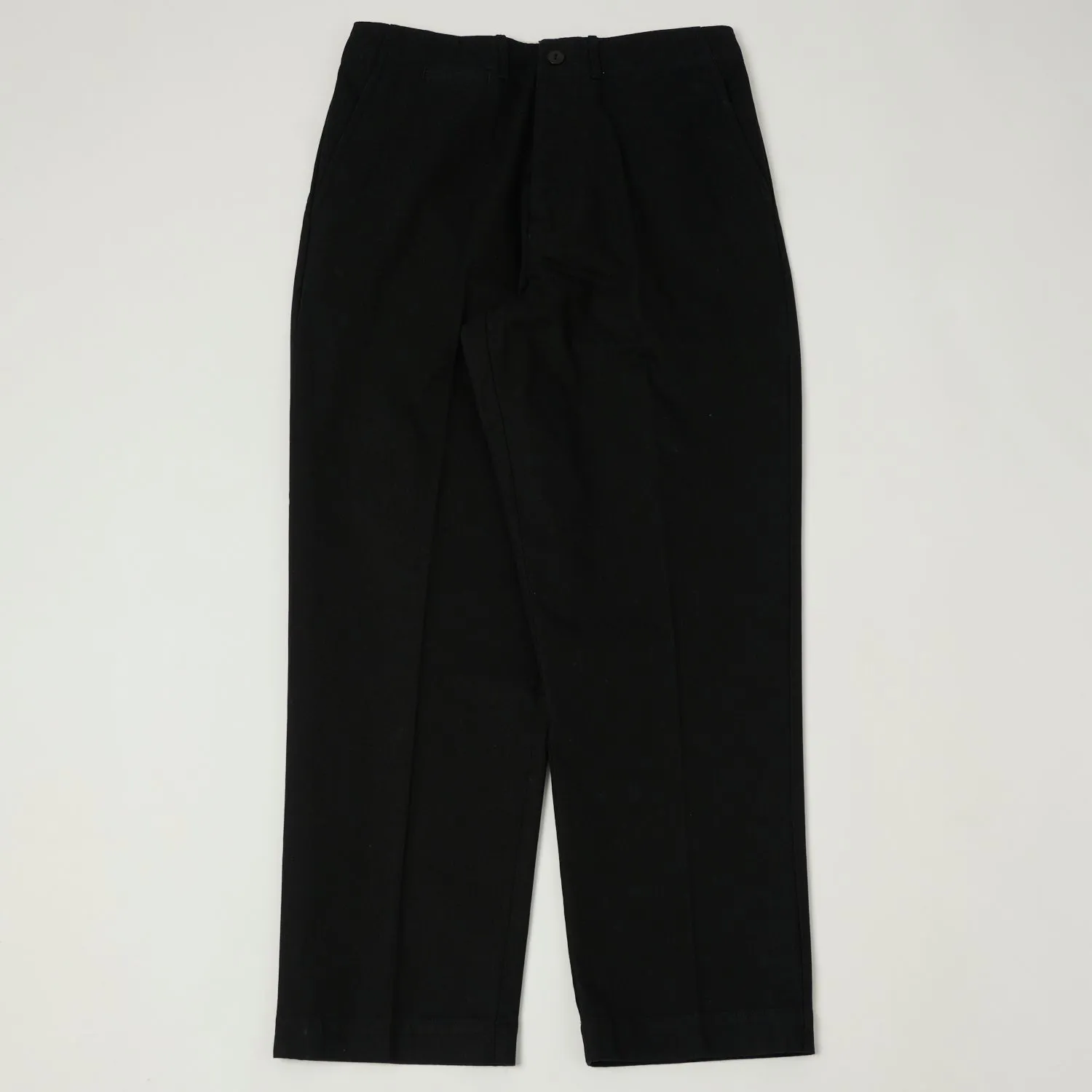 Merz b. Schwanen 'Good Basics' Organic Cotton Twill Chinos - Deep Black sold by Son of a Stag