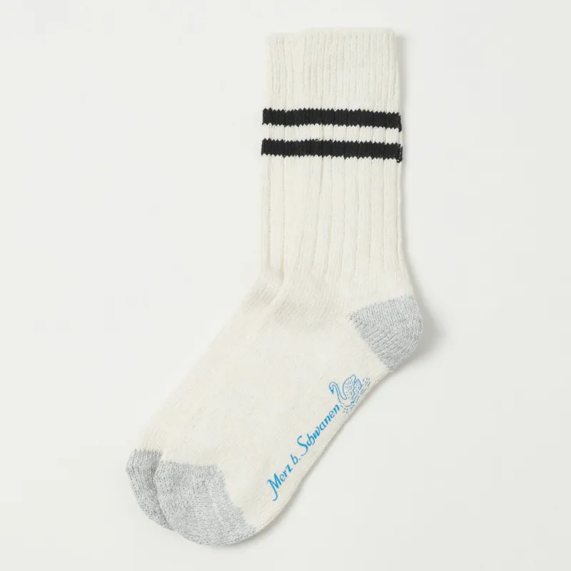 Merz b. Schwanen GS05 Stripe Sock - Nature/Black made by Merz B. Schwanen