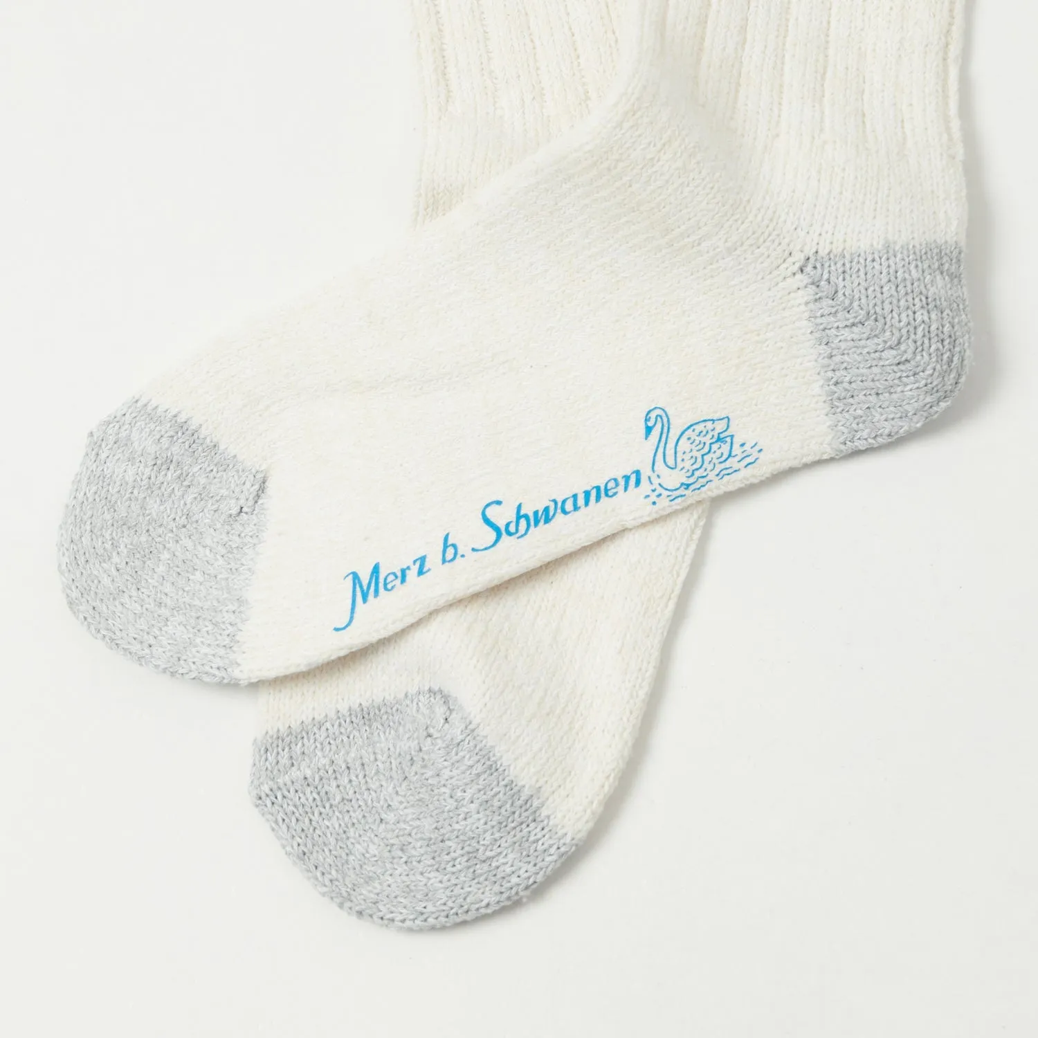 Merz b. Schwanen GS05 Stripe Sock - Nature/Denim Blue sold by Son of a Stag product image thumbnail 2