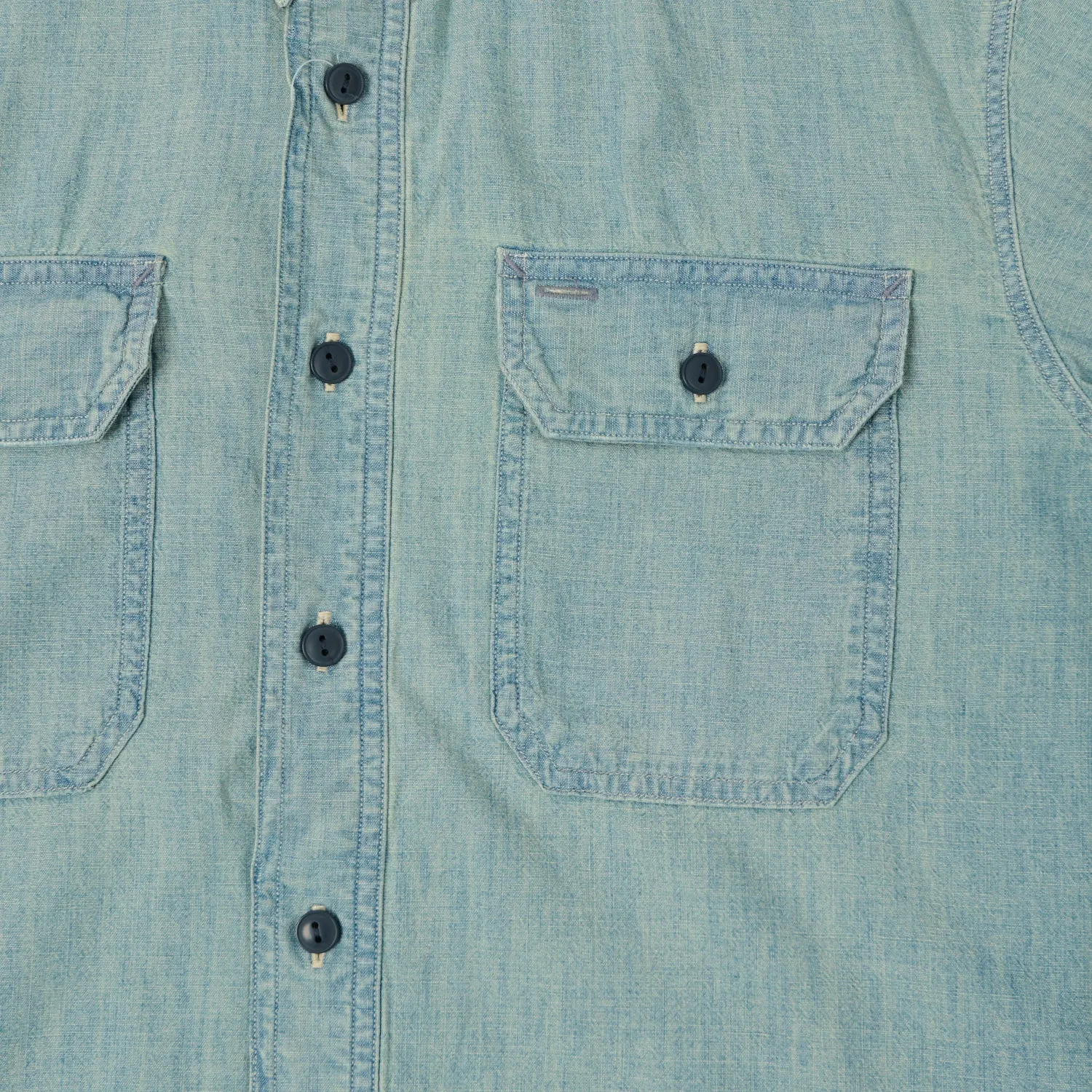 RRL Indigo Chambray Workshirt - Medium Wash sold by Son of a Stag product image thumbnail 4