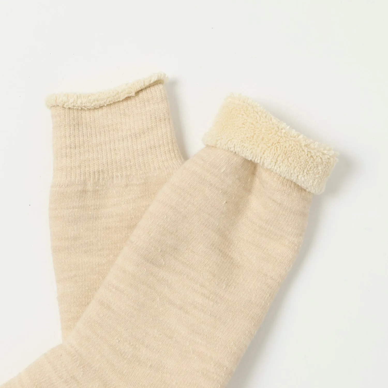 RoToTo Double Face Crew Sock - Oatmeal sold by Son of a Stag product image thumbnail 2