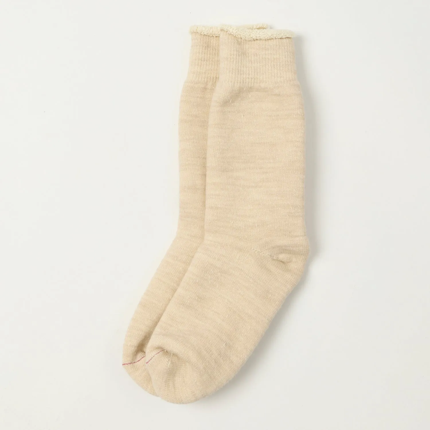 RoToTo Double Face Crew Sock - Oatmeal sold by Son of a Stag
