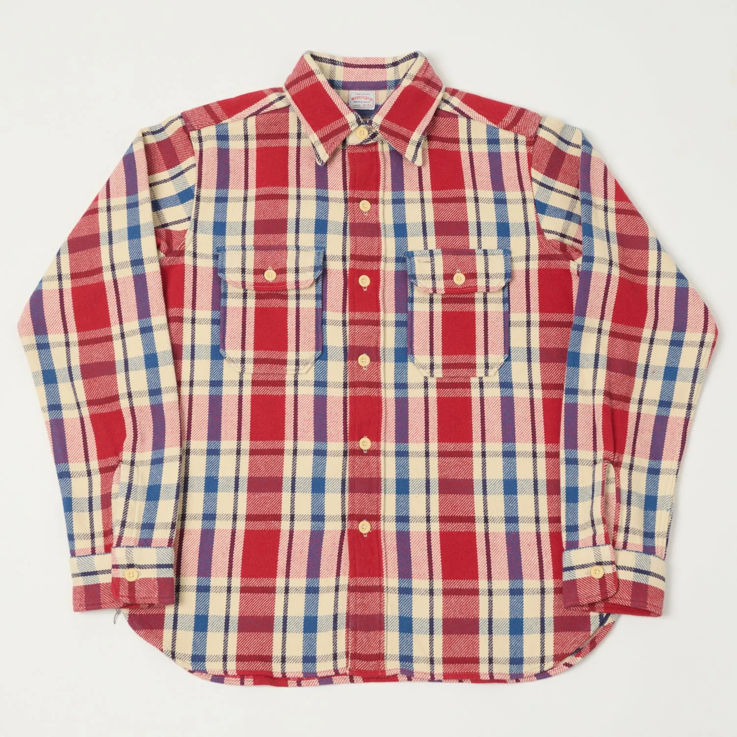 Warehouse & Co 3104 Plaid Flannel Shirt - Red/Blue sold by Son of a Stag