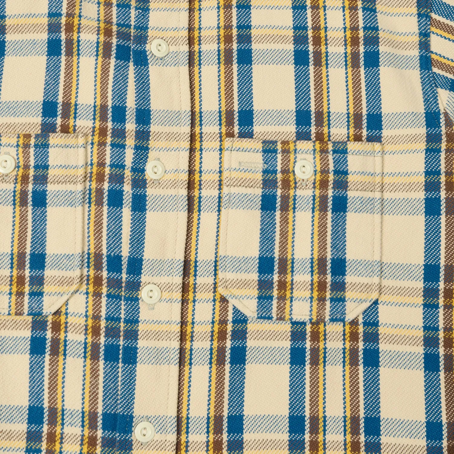 Warehouse & Co 3104 Plaid Flannel Shirt - Blue/Yellow sold by Son of a Stag product image thumbnail 4