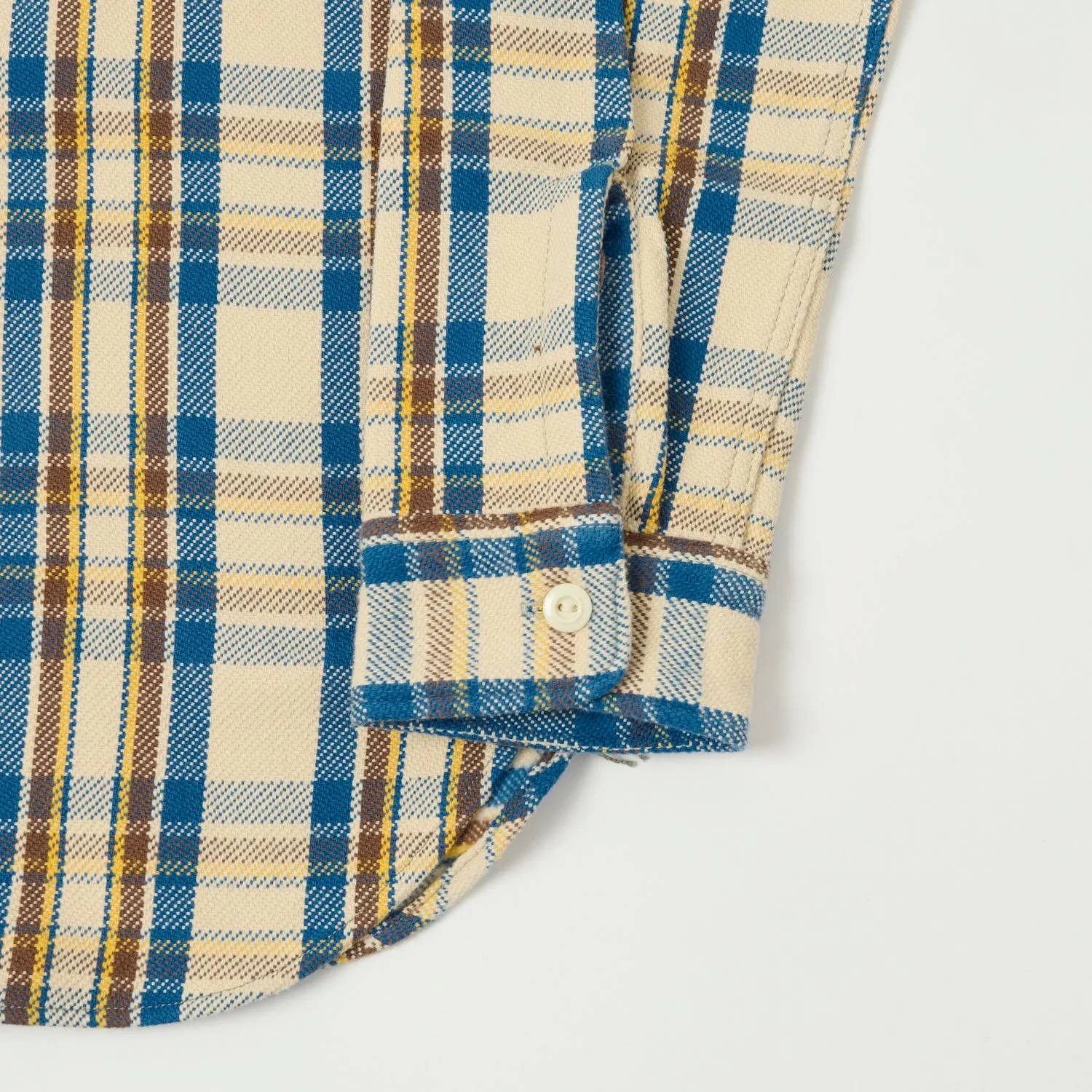 Warehouse & Co 3104 Plaid Flannel Shirt - Blue/Yellow sold by Son of a Stag product image thumbnail 3