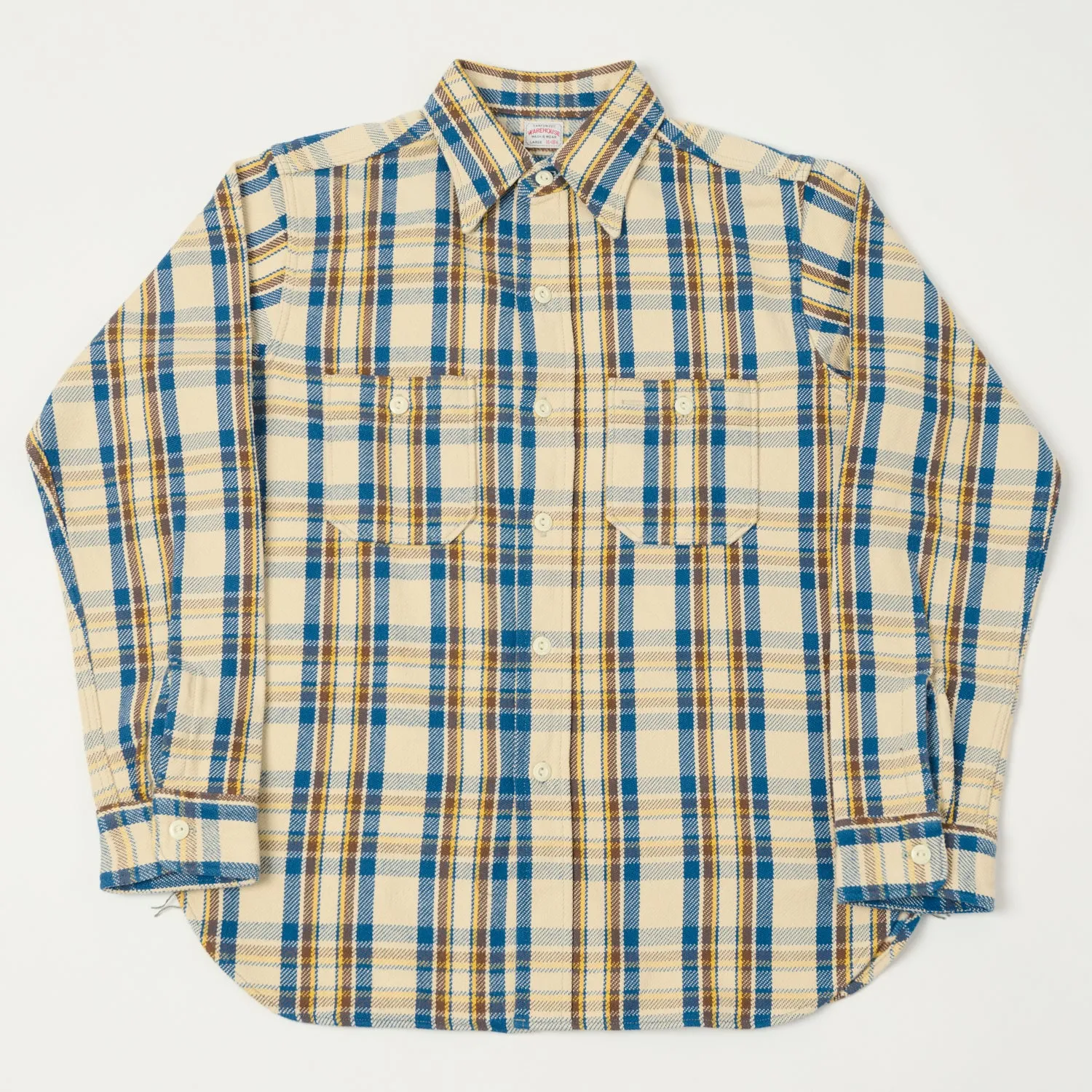 Warehouse & Co 3104 Plaid Flannel Shirt - Blue/Yellow sold by Son of a Stag