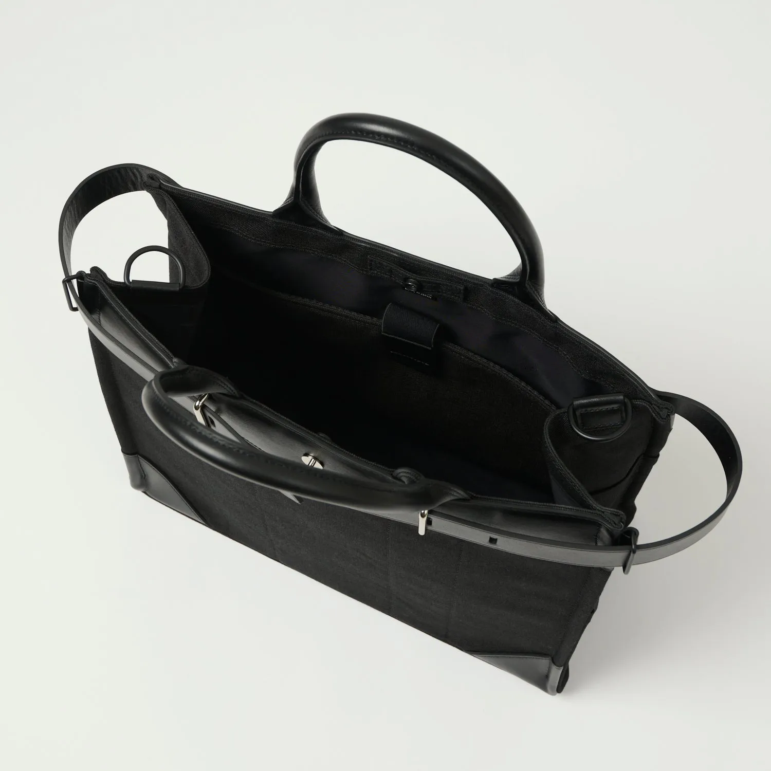 Porter-Yoshida & Co. Medium Fork 2-Way Tote Bag - Black sold by Son of a Stag product image thumbnail 3
