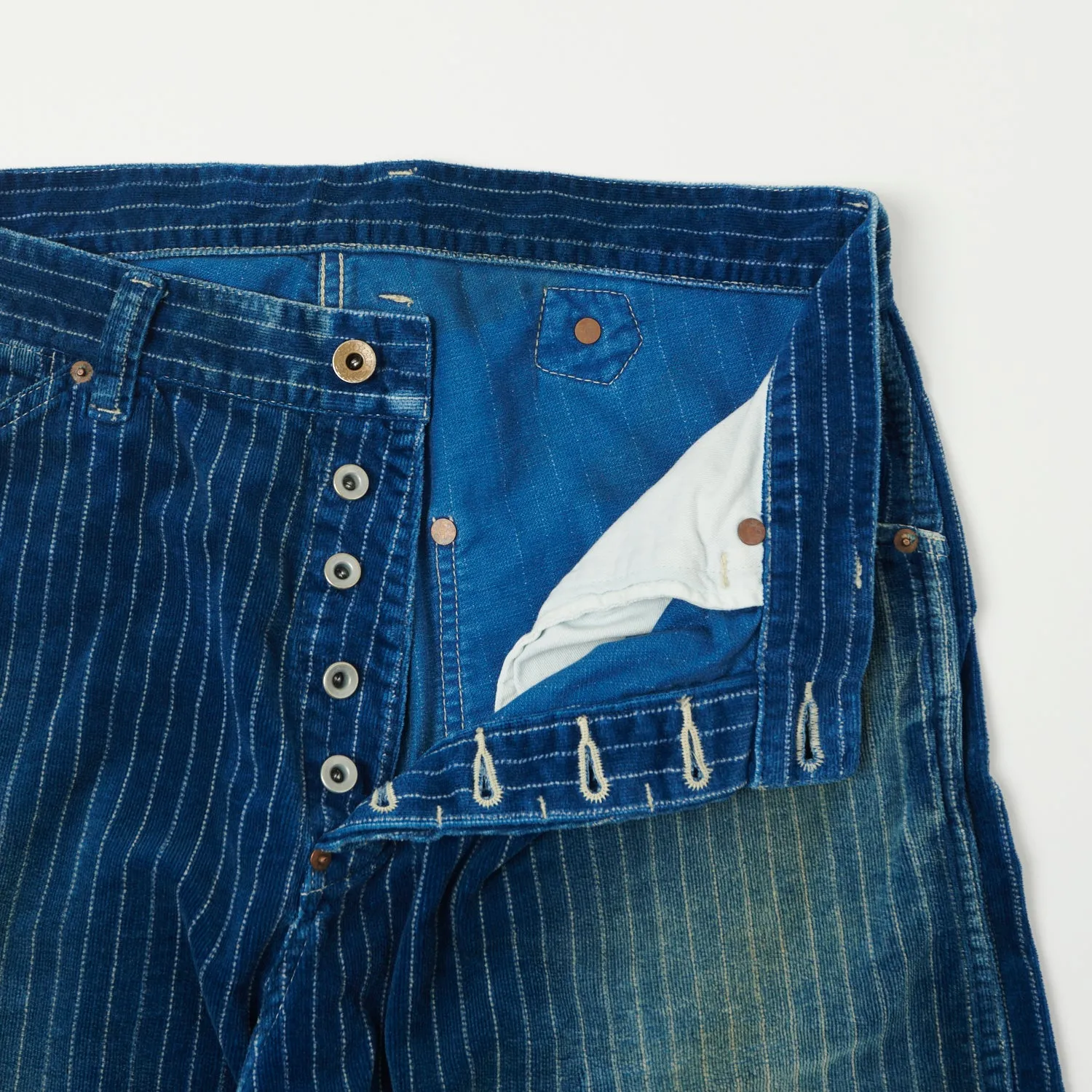 FULLCOUNT 1129 Wabash Corduroy Work Pants - Heavy Wash sold by Son of a Stag product image thumbnail 3