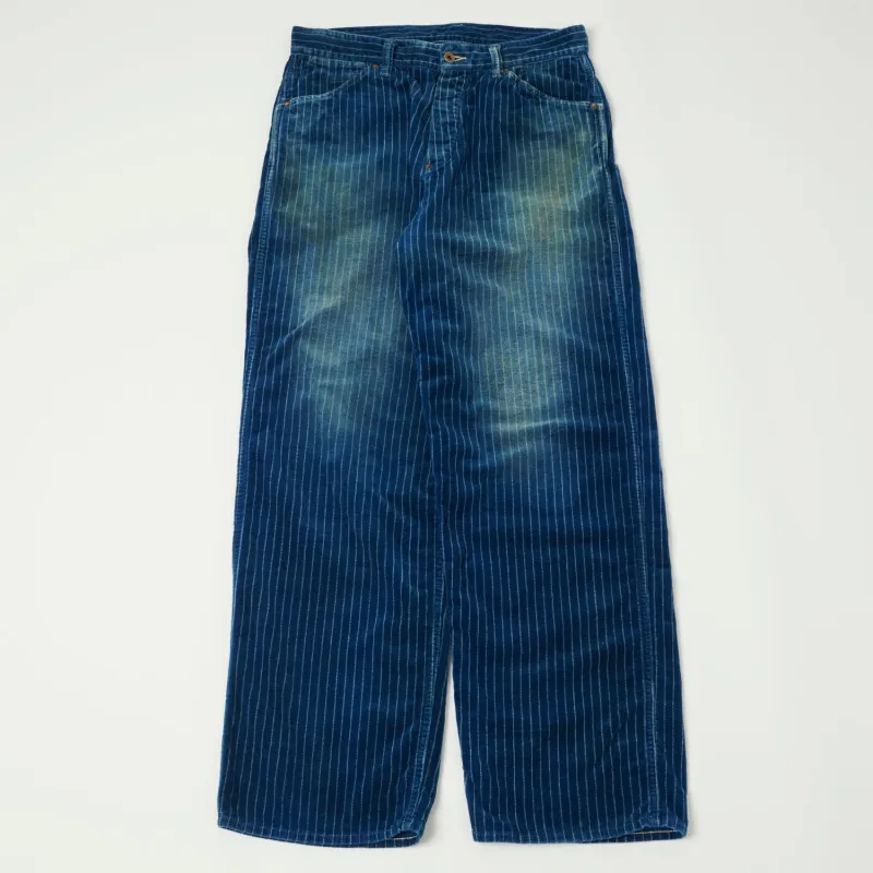 FULLCOUNT 1129 Wabash Corduroy Work Pants - Heavy Wash made by Full Count