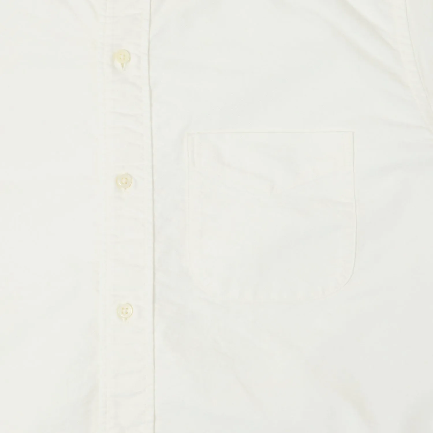 FULLCOUNT 4081 'Good Old Button Down' Shirt - White sold by Son of a Stag product image thumbnail 3