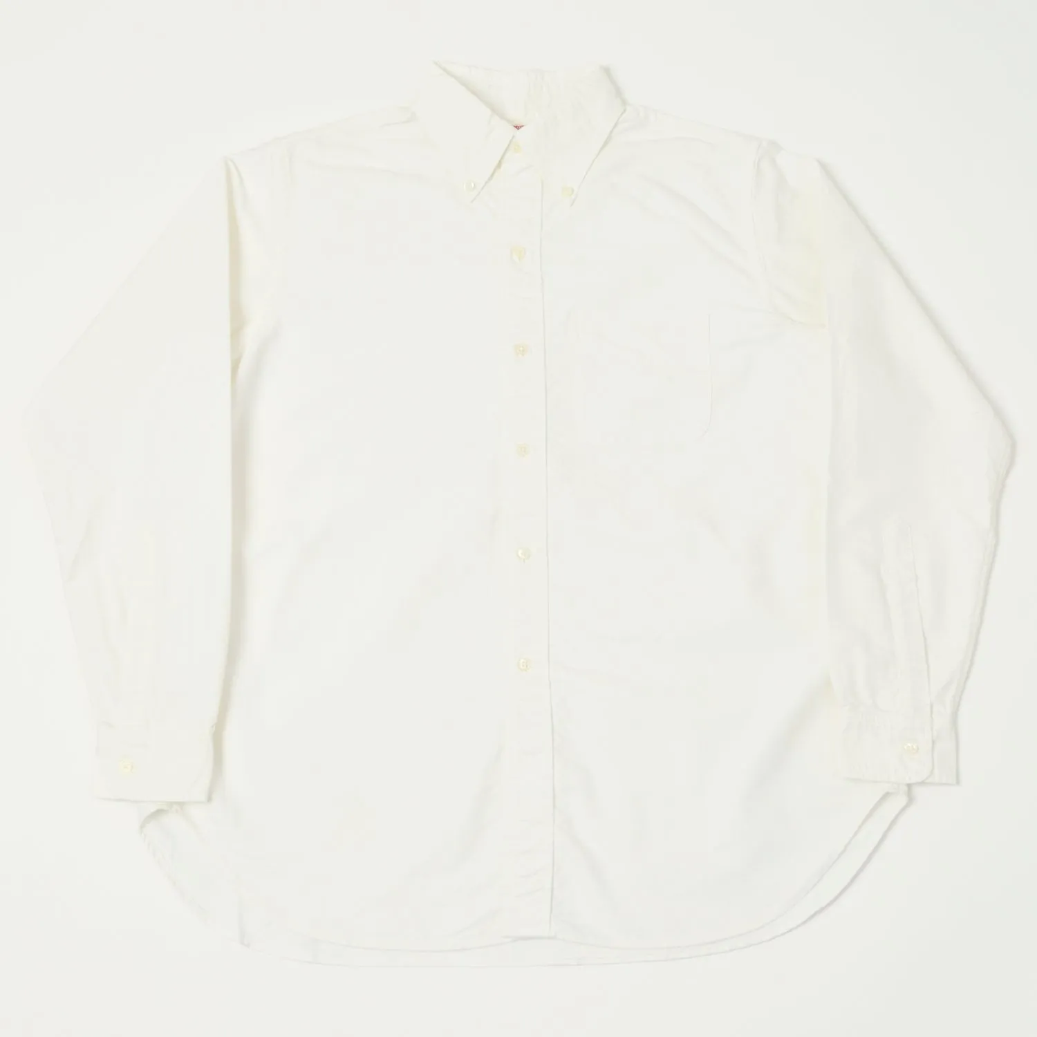FULLCOUNT 4081 'Good Old Button Down' Shirt - White sold by Son of a Stag