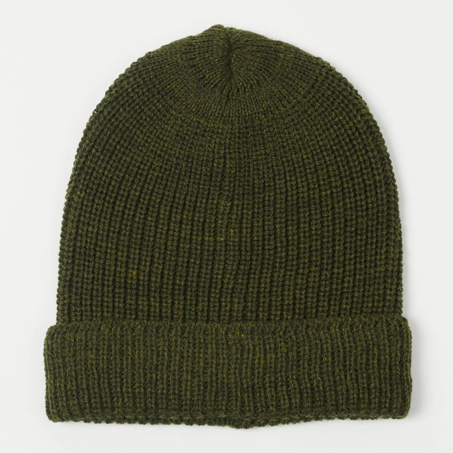 Peregrine Porter Ribbed Beanie - Olive sold by Son of a Stag