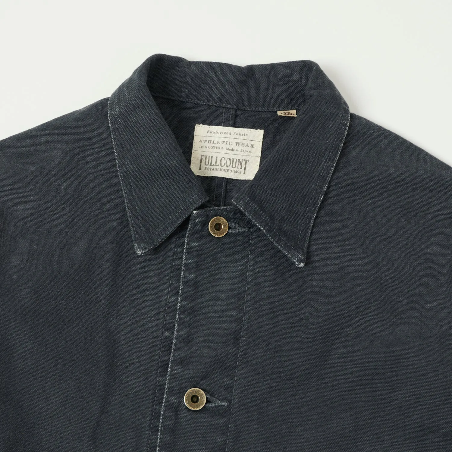 FULLCOUNT 2015 Sulfur Dye Heavy Oxford Chore Jacket - Black sold by Son of a Stag product image thumbnail 3