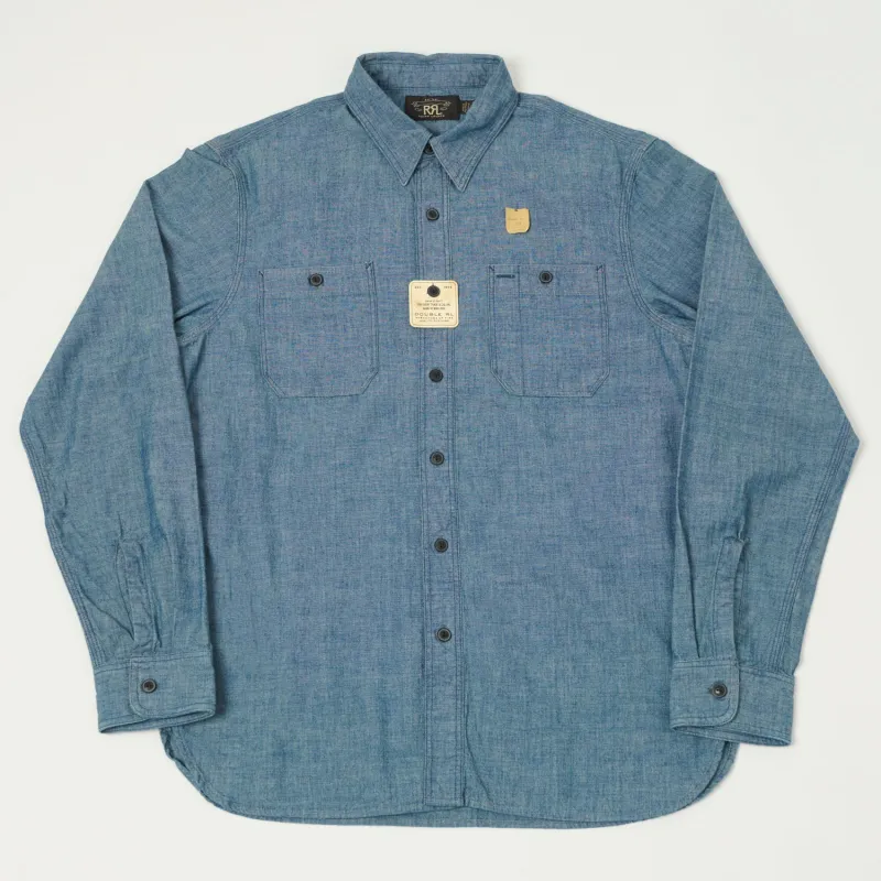 RRL Chambray Workshirt - Indigo sold by Son of a Stag