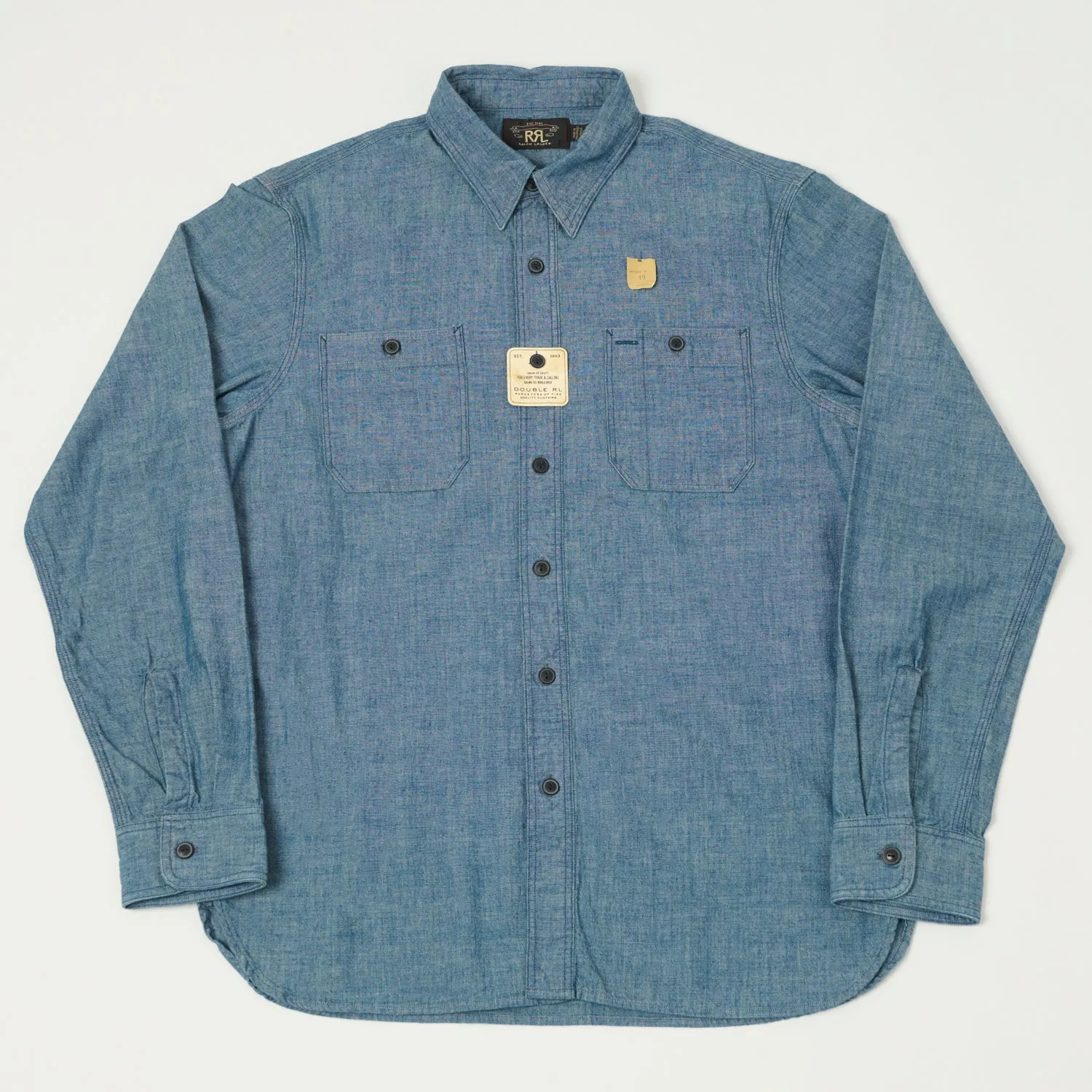 RRL Chambray Workshirt - Indigo sold by Son of a Stag