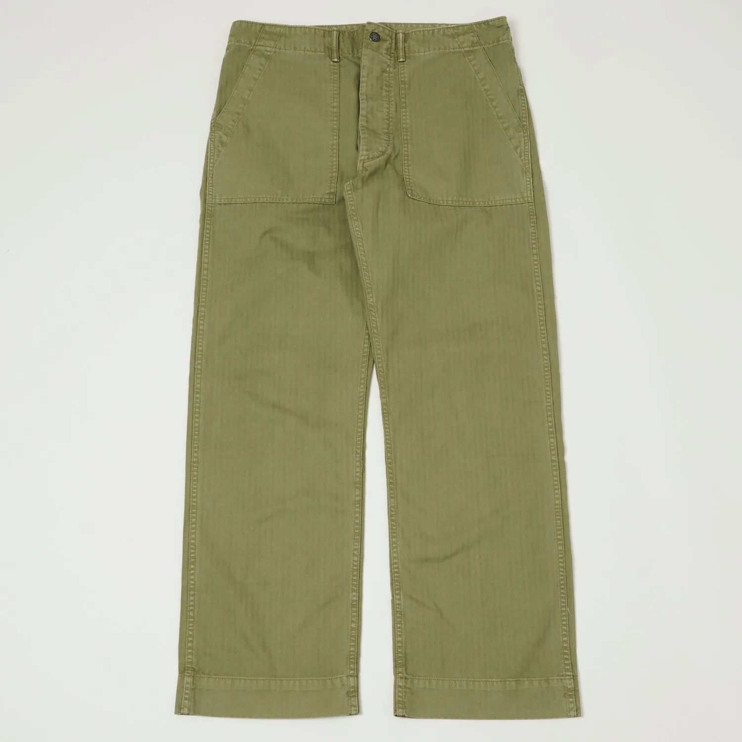RRL Herringbone Army Trouser - Brewster Green sold by Son of a Stag