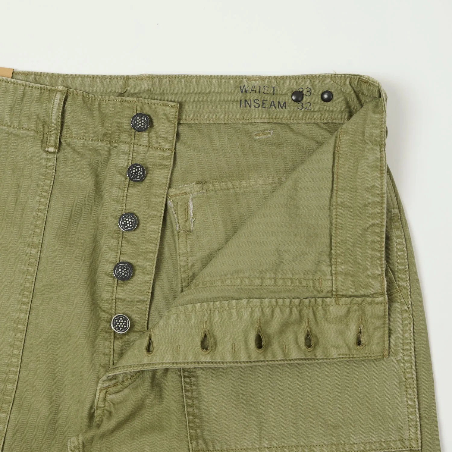 RRL Herringbone Army Trouser - Brewster Green sold by Son of a Stag product image thumbnail 4