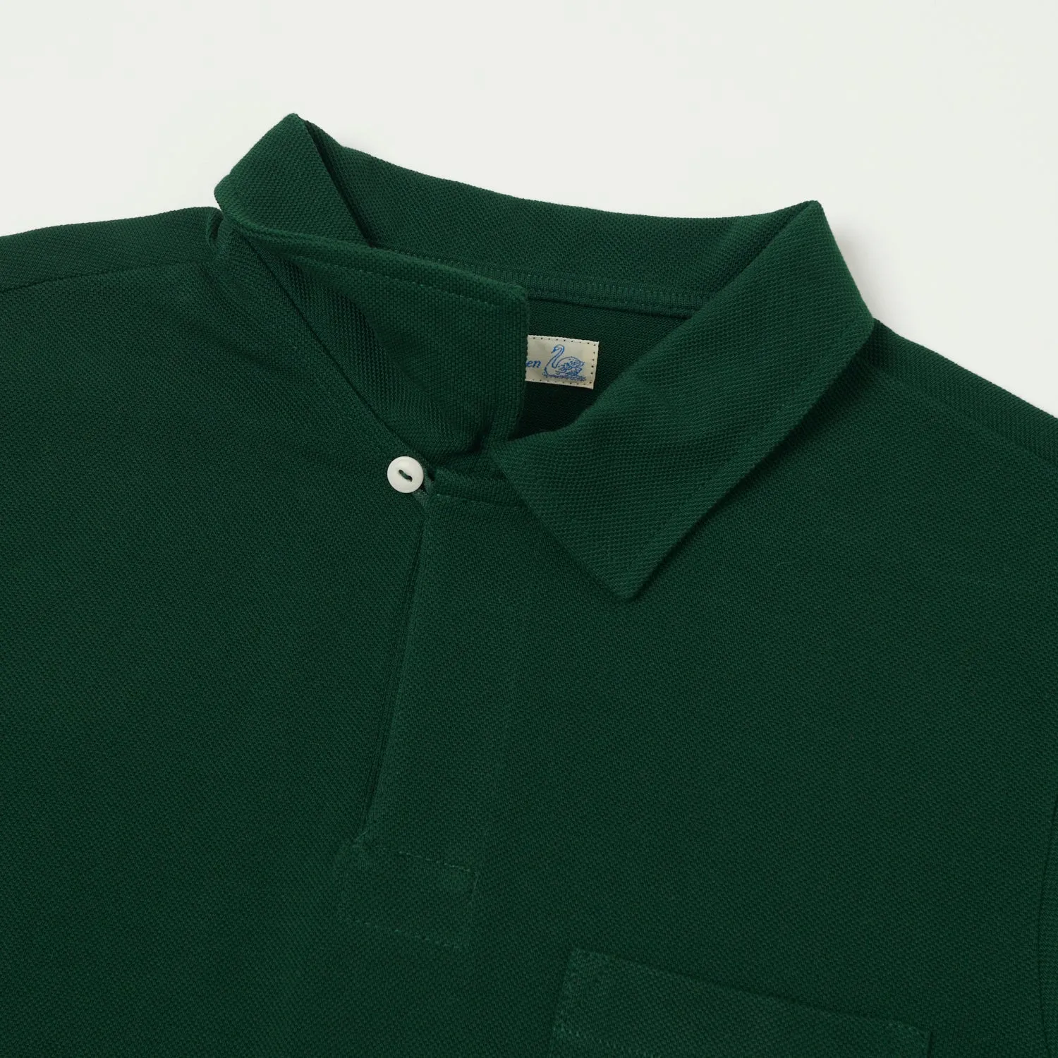 Merz b. Schwanen 2PKPL Pocket Polo Shirt - Classic Green sold by Son of a Stag product image thumbnail 3