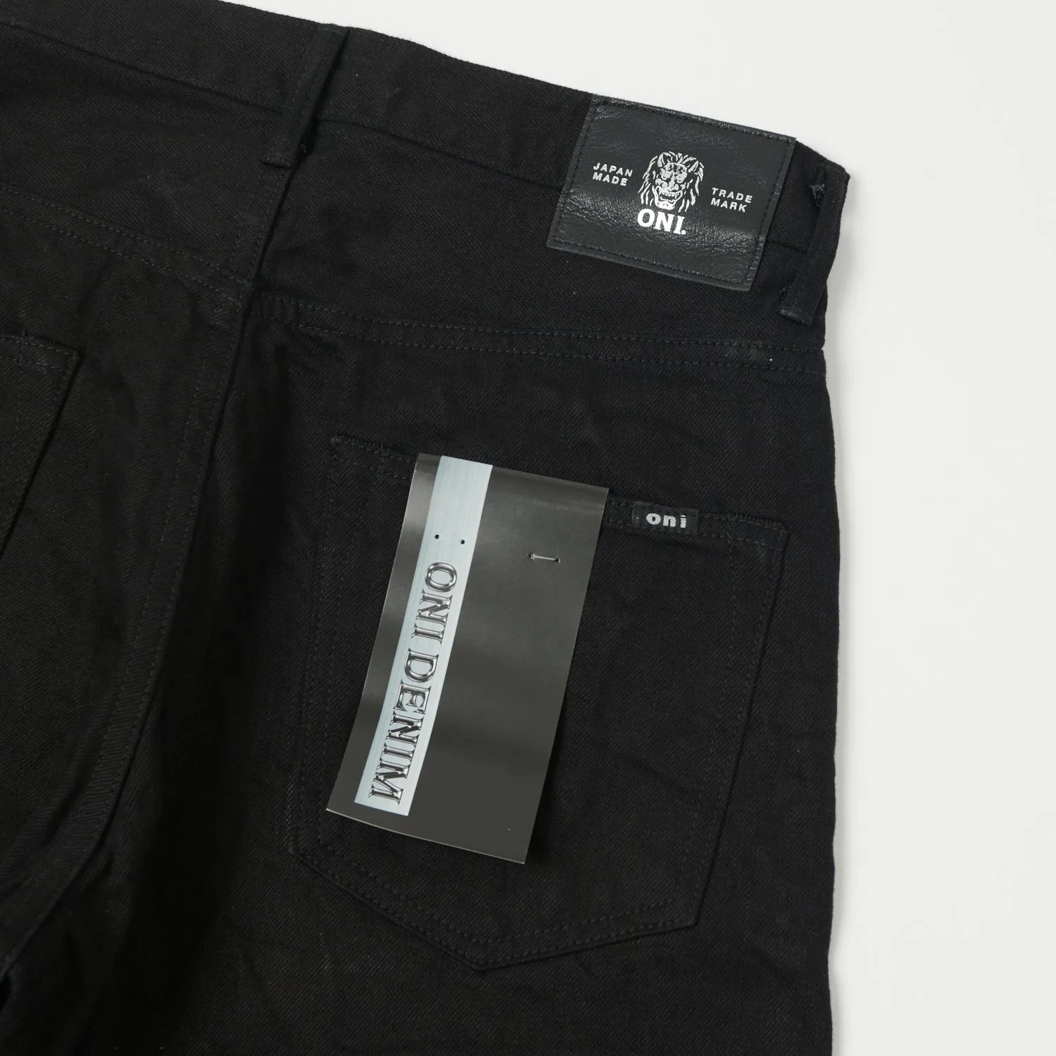 ONI Denim 242-13BK 13oz Extra Wide Straight Jean - Black One Wash sold by Son of a Stag product image thumbnail 2