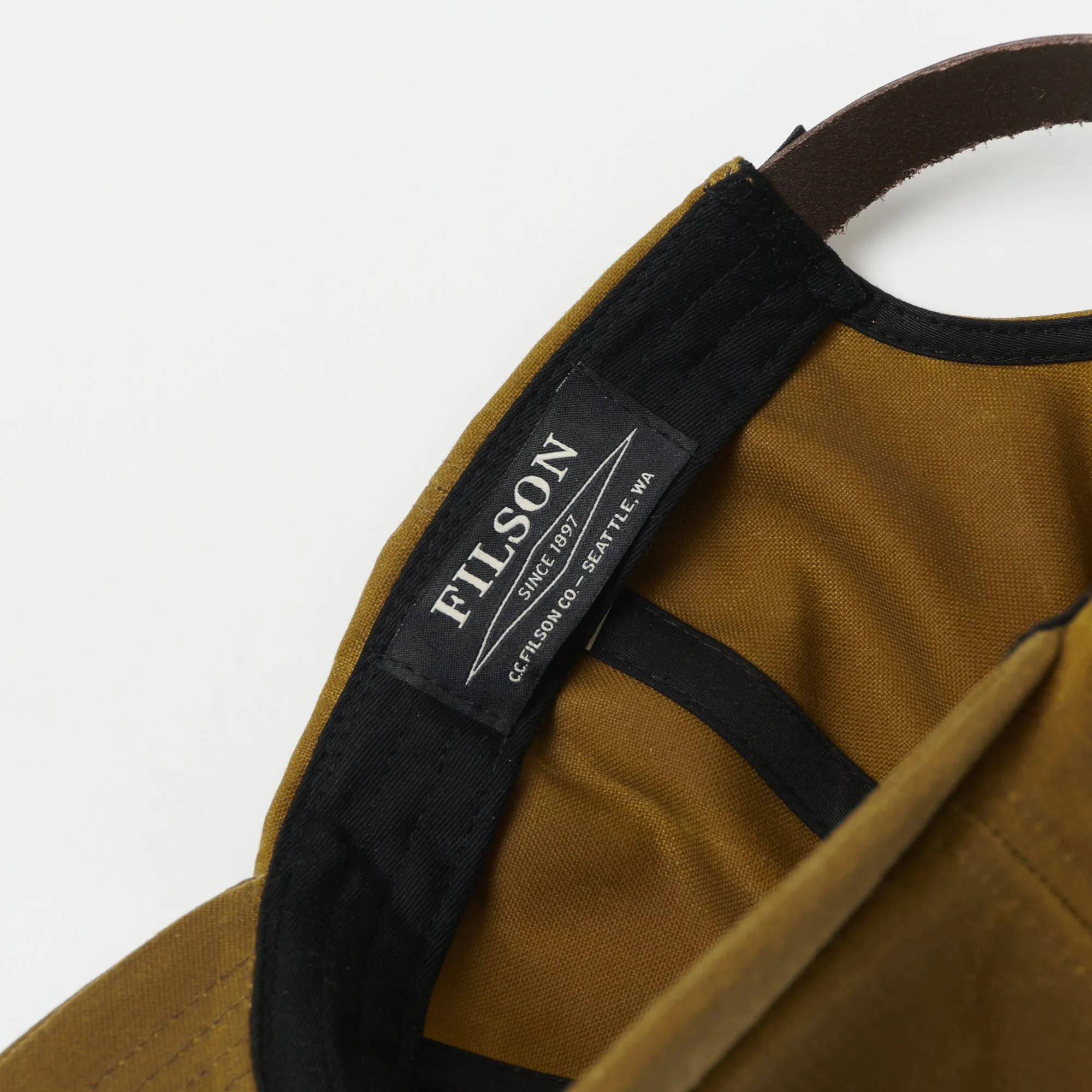 Filson Tin Cloth Low-Profile Logger Cap - Dark Tan sold by Son of a Stag product image thumbnail 2