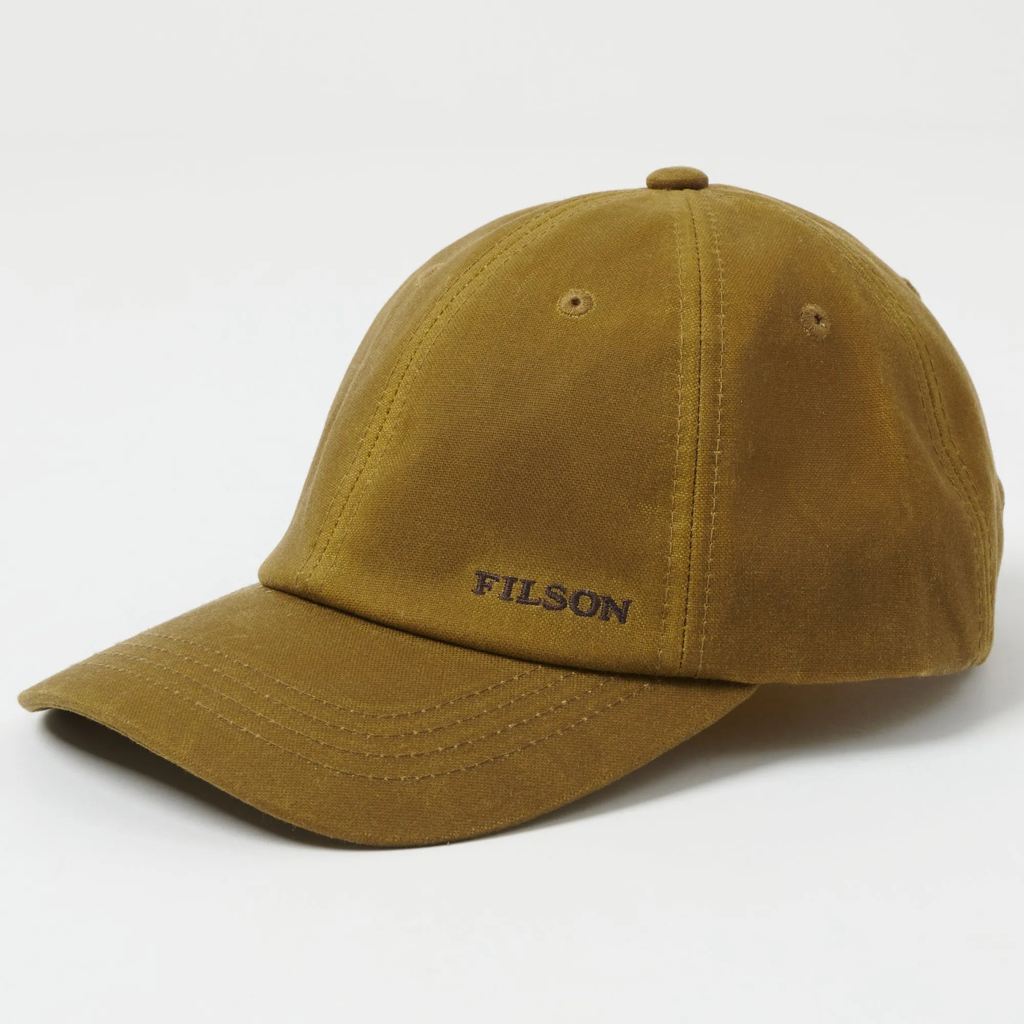 Filson Tin Cloth Low-Profile Logger Cap - Dark Tan sold by Son of a Stag
