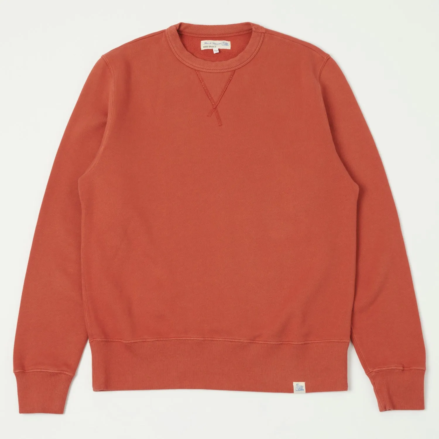 Merz b. Schwanen 'Good Basics' Athletic Sweatshirt - Newman Red sold by Son of a Stag