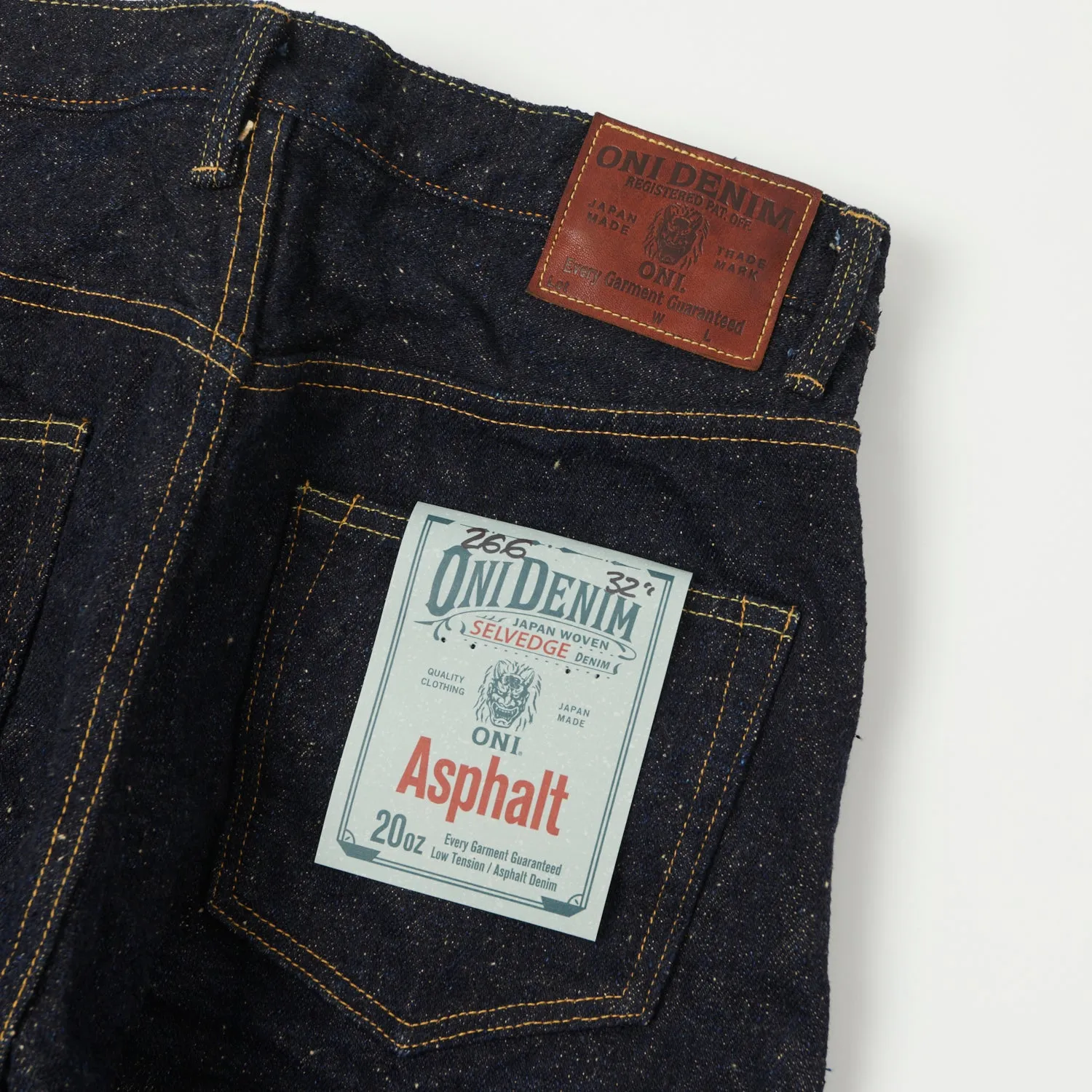 ONI Denim 266 'Asphalt' 20oz Wide Straight Jean - One Wash sold by Son of a Stag product image thumbnail 2