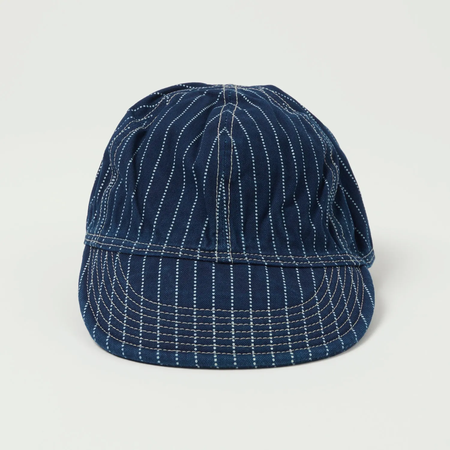 FULLCOUNT 6024 Indigo Wabash AAF Mechanic Denim Cap - One Wash sold by Son of a Stag product image thumbnail 2