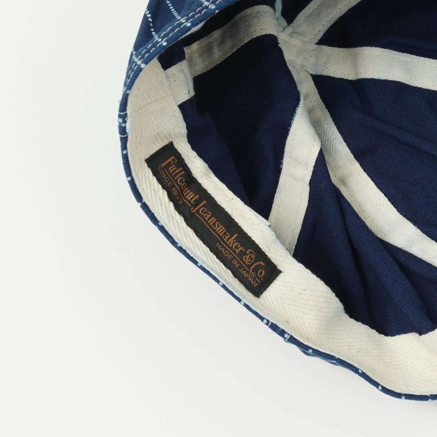 FULLCOUNT 6024 Indigo Wabash AAF Mechanic Denim Cap - One Wash sold by Son of a Stag product image thumbnail 3