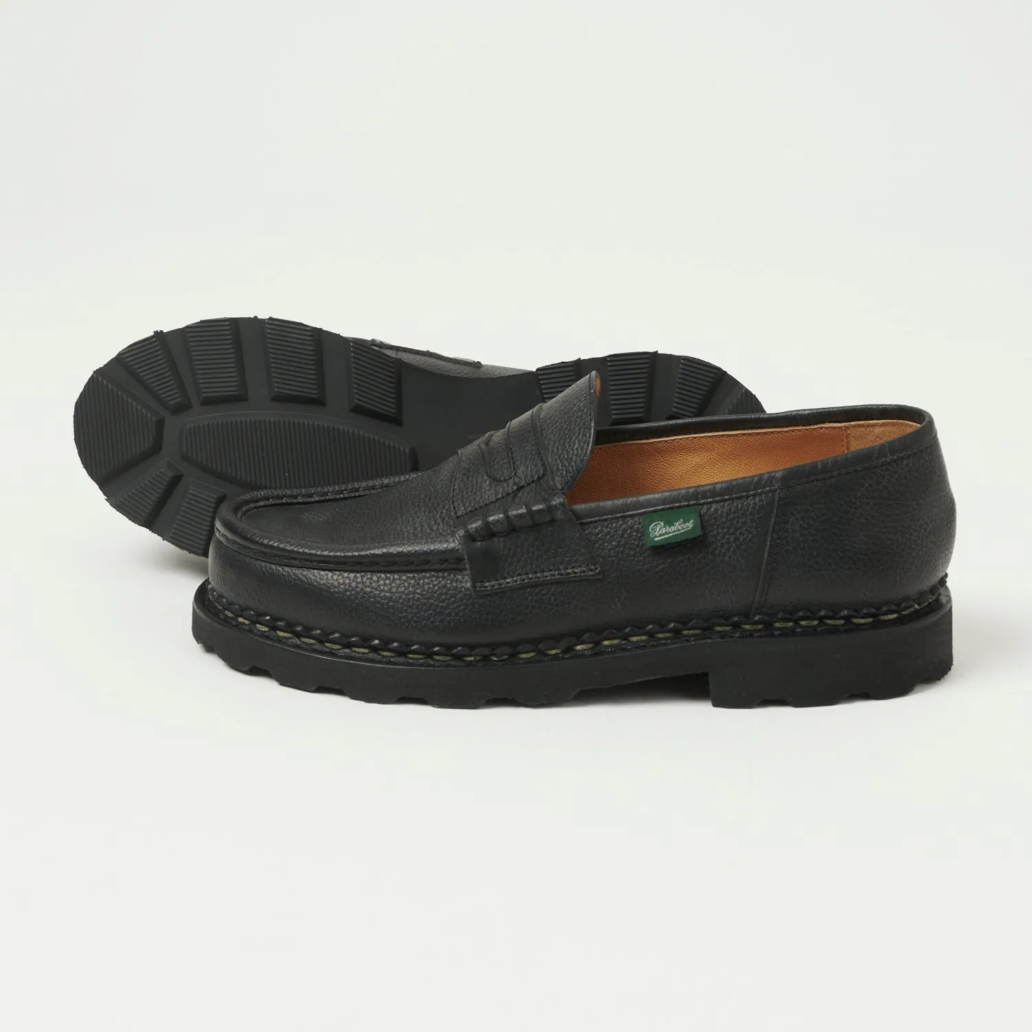 Paraboot Reims Marche Loafer - Black Grain Noir sold by Son of a Stag product image thumbnail 2