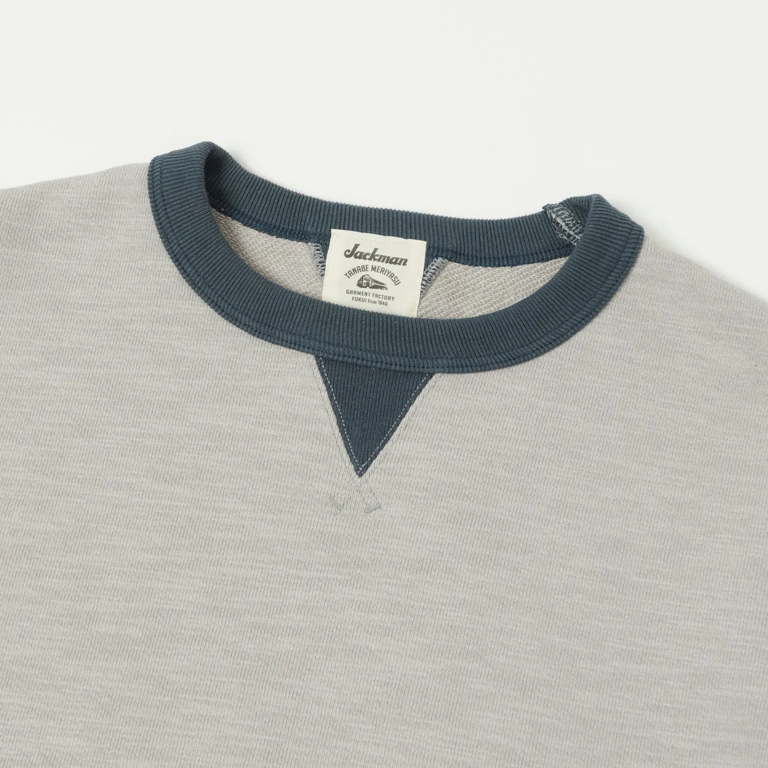 Jackman GG Crewneck Sweatshirt - Concrete/Tetsukon sold by Son of a Stag product image thumbnail 2