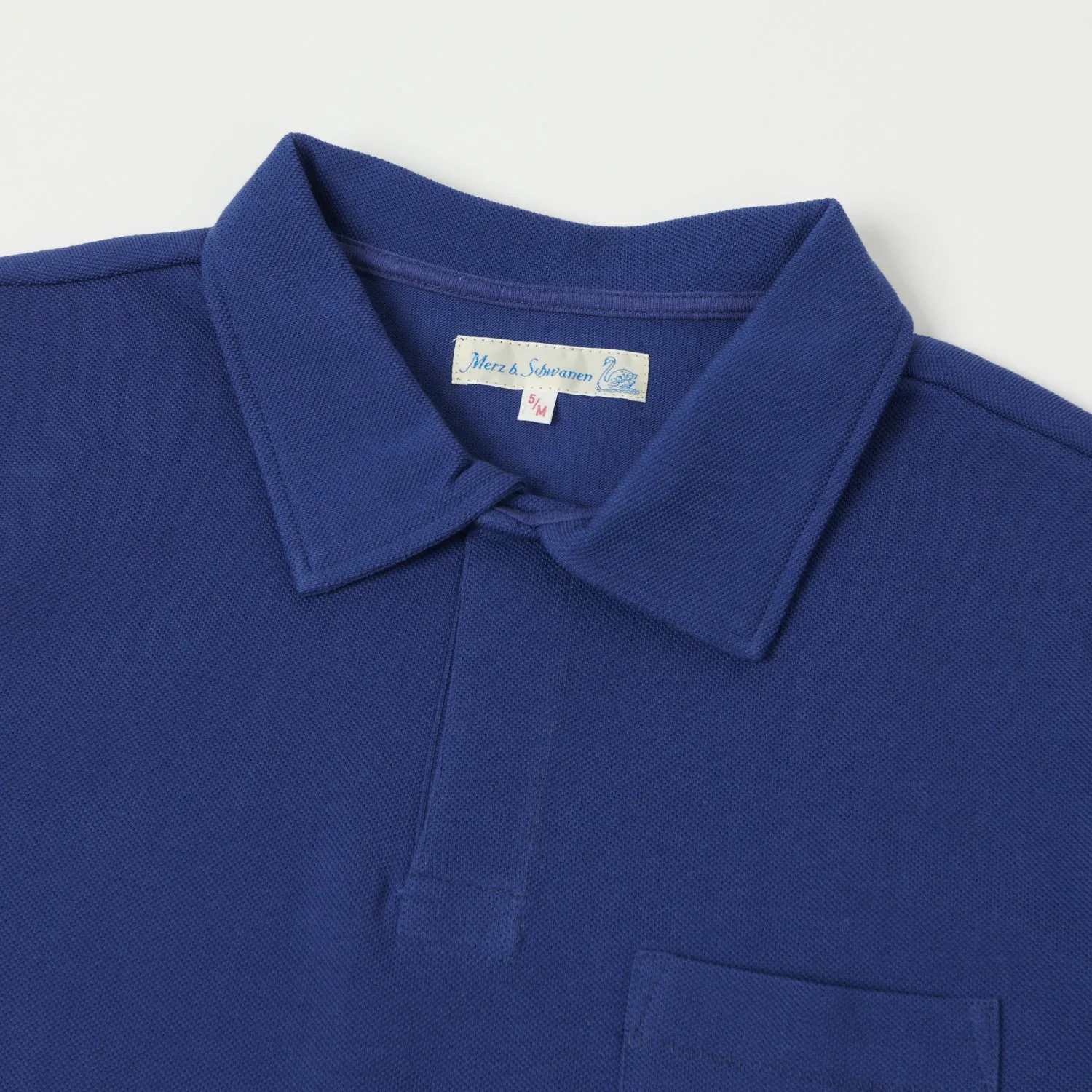 Merz b. Schwanen 2PKPL Pocket Polo Shirt - Pacific sold by Son of a Stag product image thumbnail 3