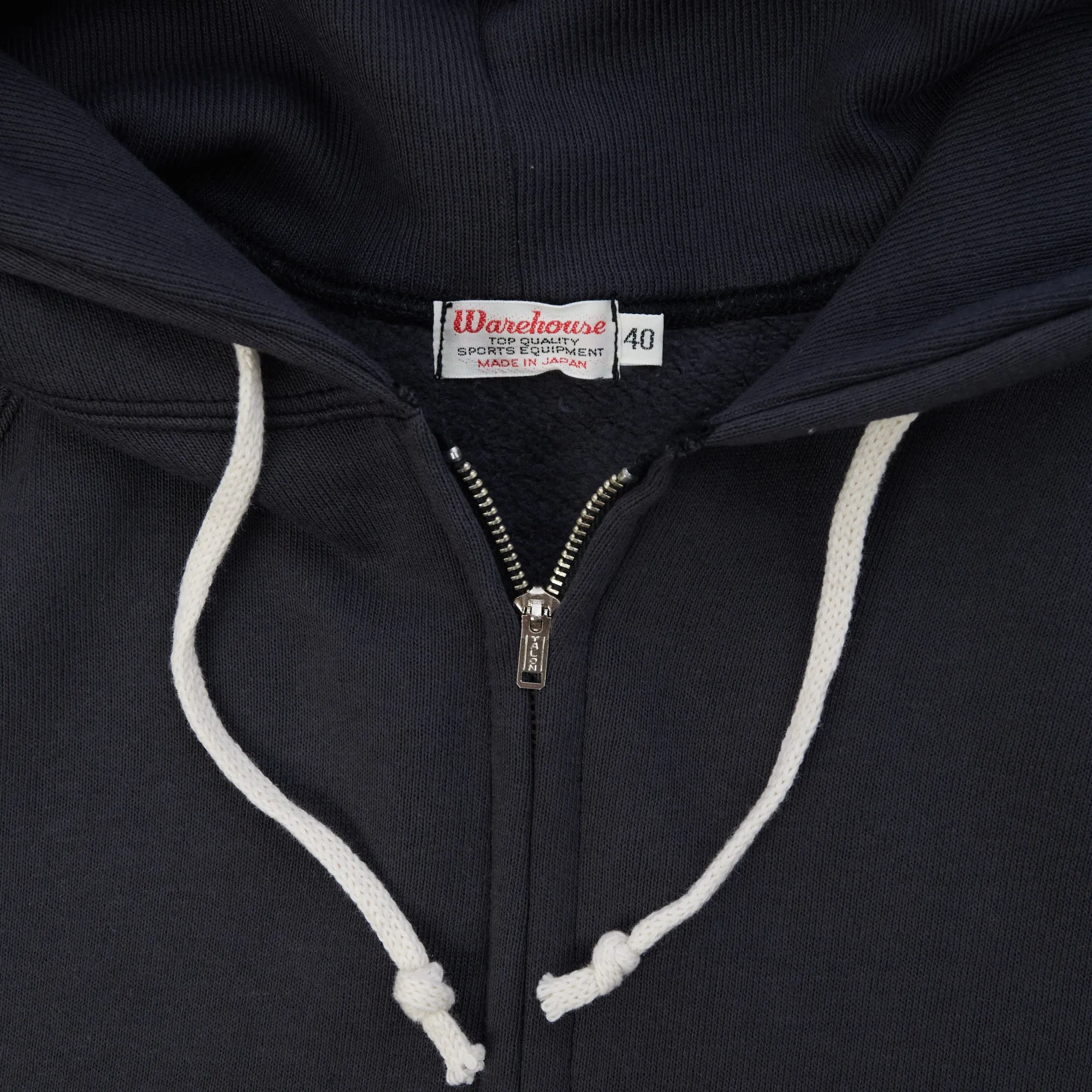 Warehouse & Co 451 Raglan Sleeve Full Zip Hoodie - Black sold by Son of a Stag product image thumbnail 2