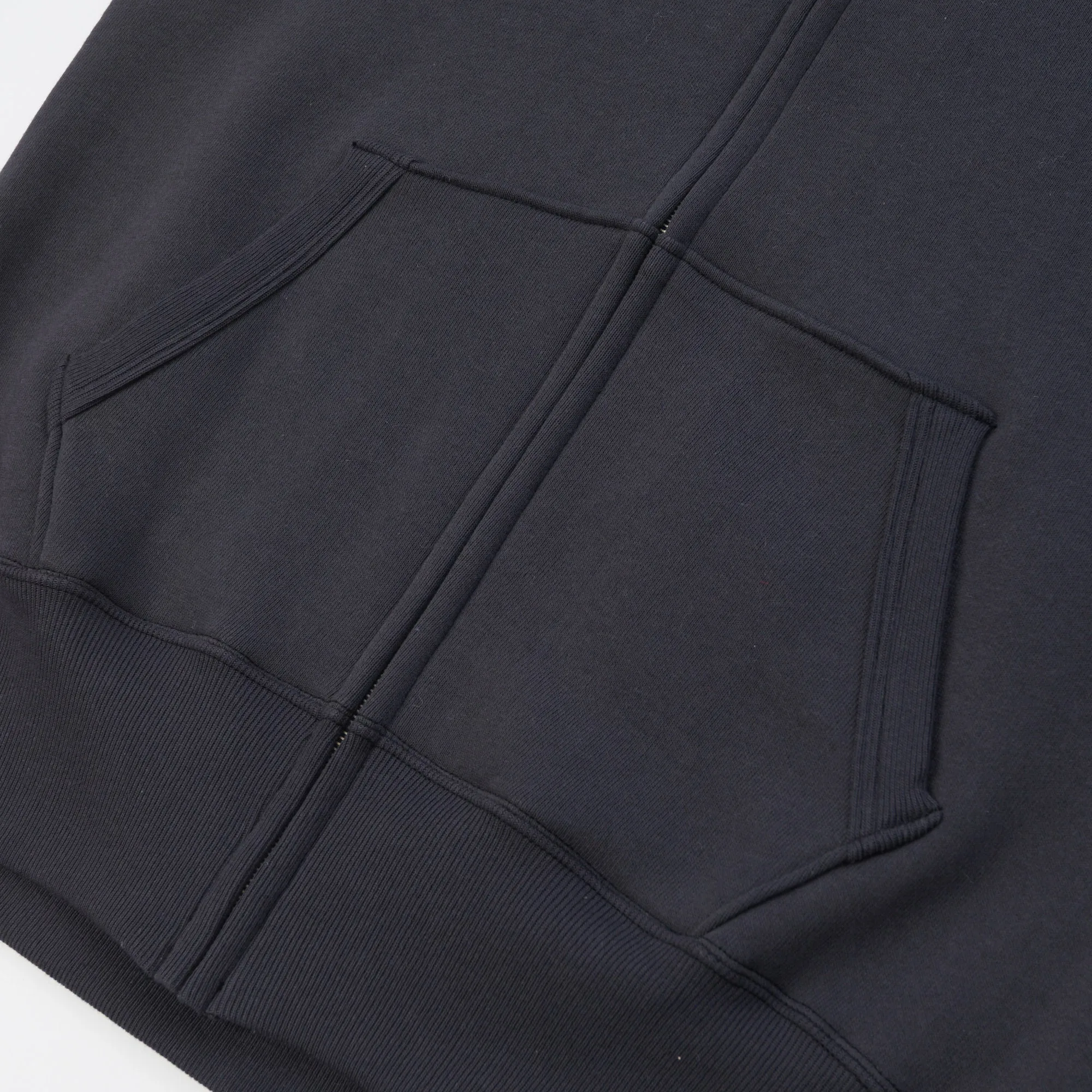 Warehouse & Co 451 Raglan Sleeve Full Zip Hoodie - Black sold by Son of a Stag product image thumbnail 4