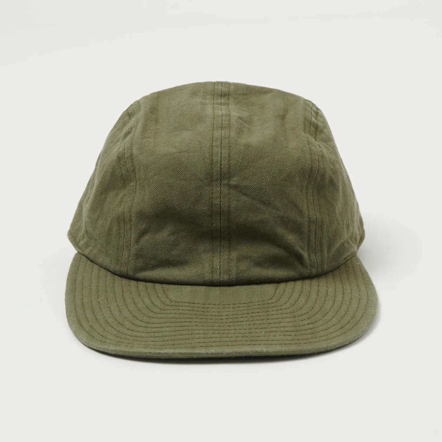 Buzz Rickson's U.S. Navy Civilian Model Herringbone Cap - Olive sold by Son of a Stag product image thumbnail 2