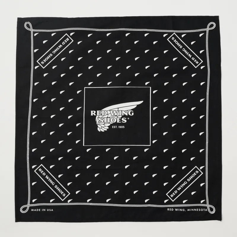 Red Wing 91038 Bandana - Black sold by Son of a Stag