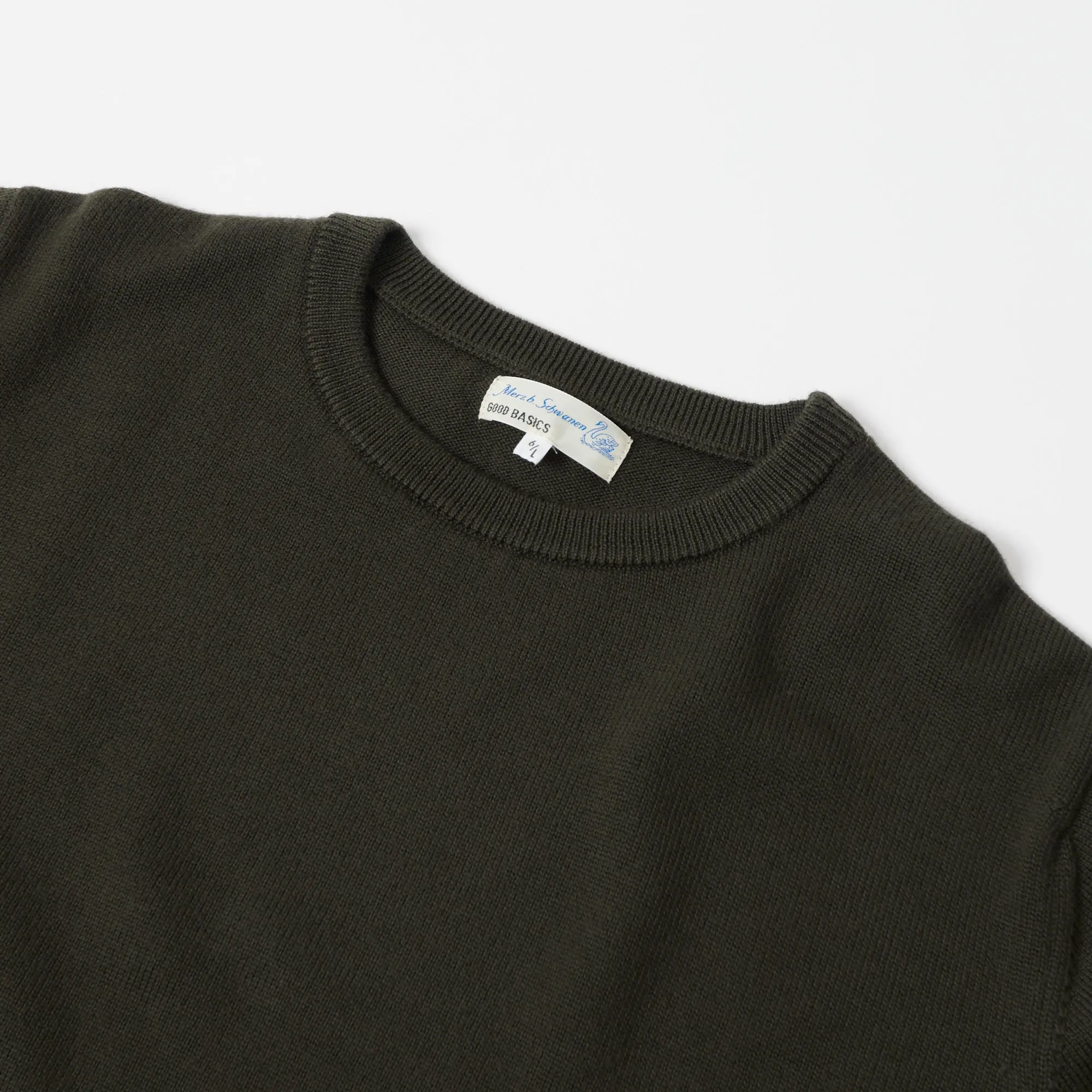 Merz b. Schwanen 'Good Basics' Oversized Merino Pullover - Army sold by Son of a Stag product image thumbnail 2